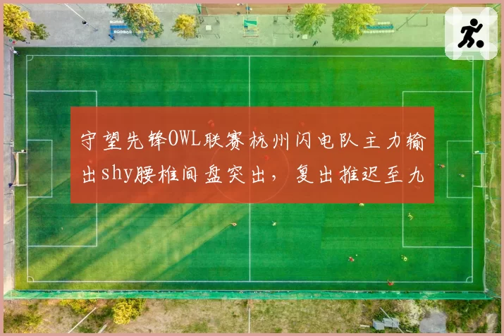 守望先锋OWL联赛杭州闪电队主力输出shy腰椎间盘突出,复出推迟至九月